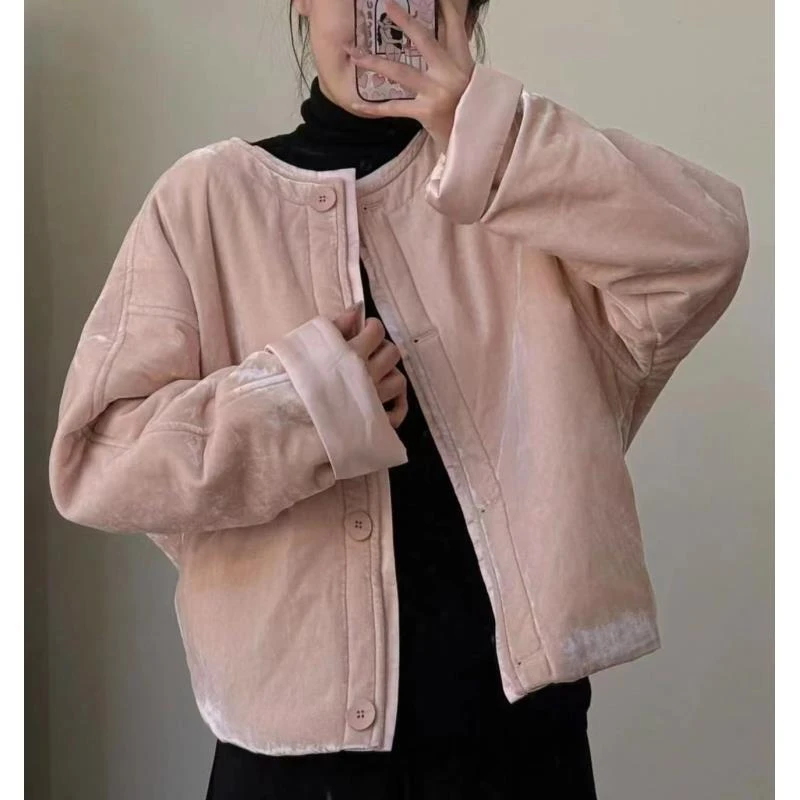 蜜桃--早秋新款百搭中式气质上衣女外套时尚休闲轻奢外套