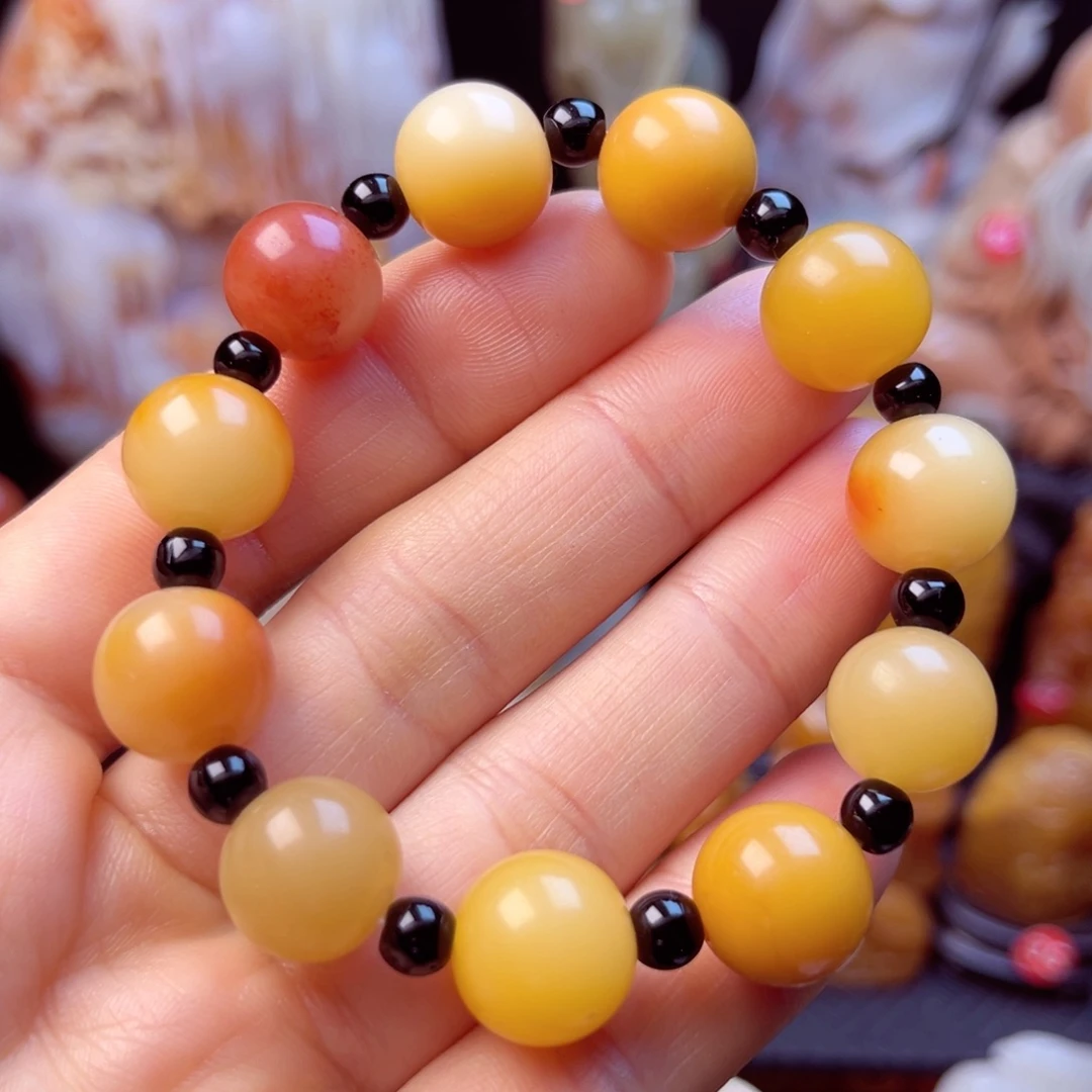 寿山石芙蓉石手链