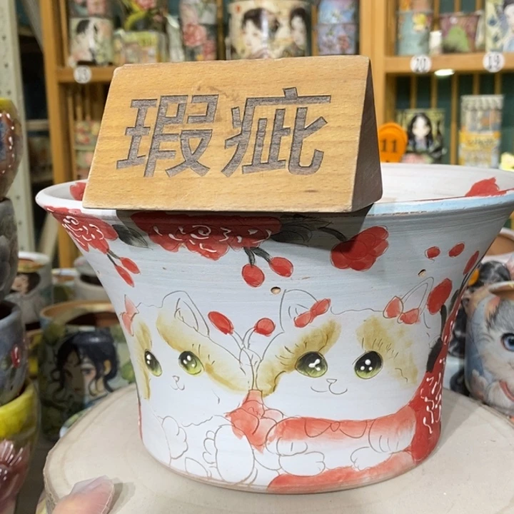 红陶景德镇艺术手绘作品