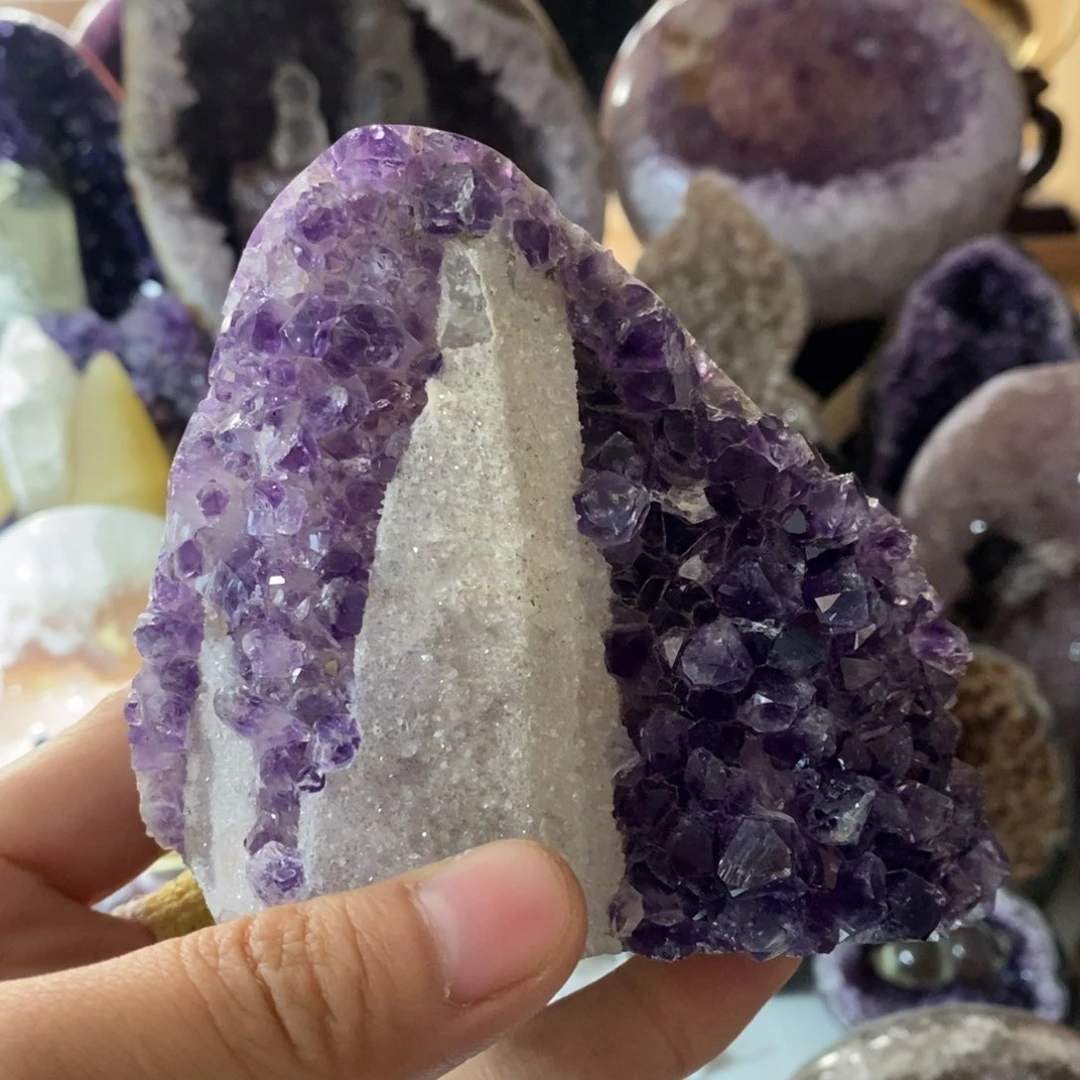 未镶嵌大型摆件（非配饰）紫晶象*