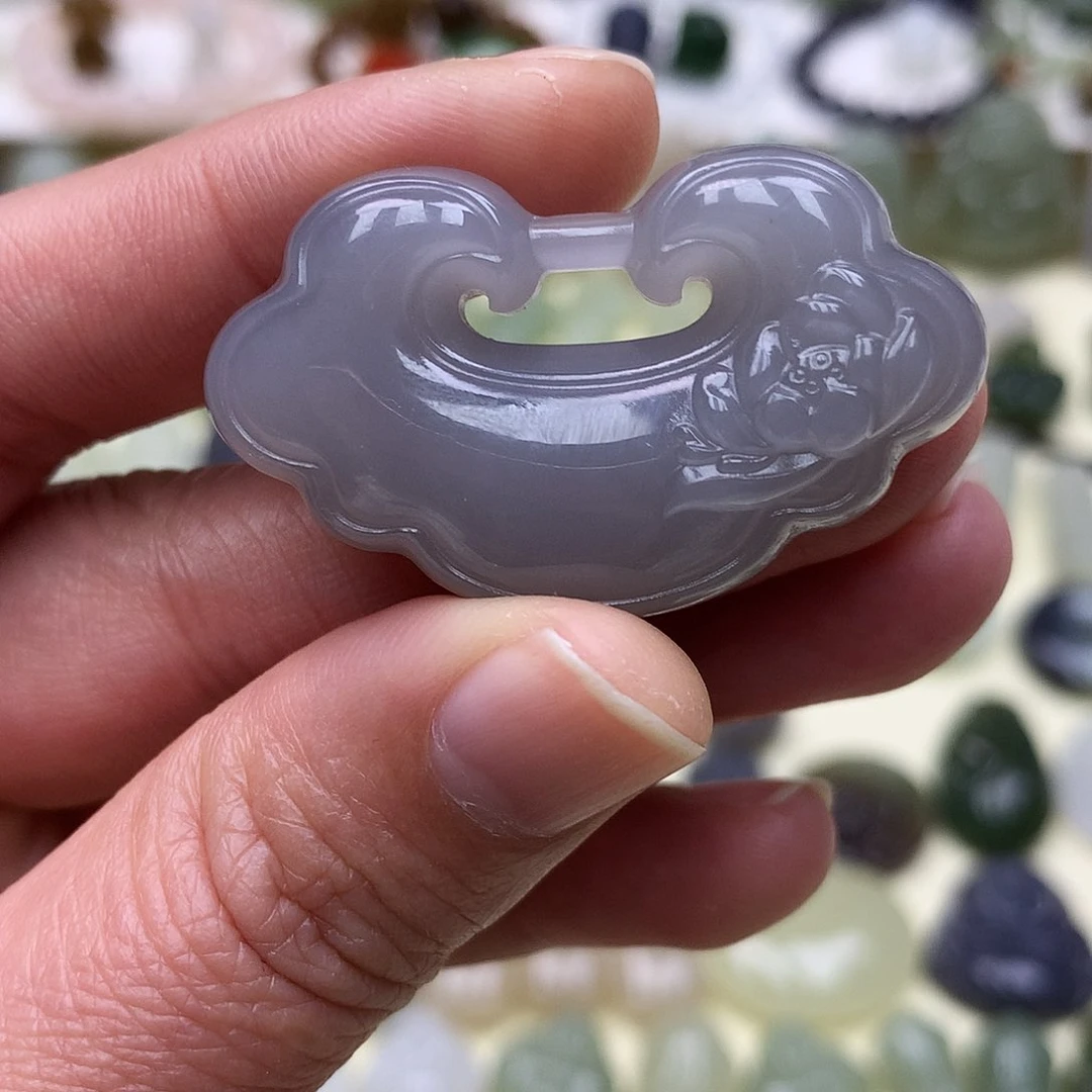 和田玉颈饰未镶嵌方**里