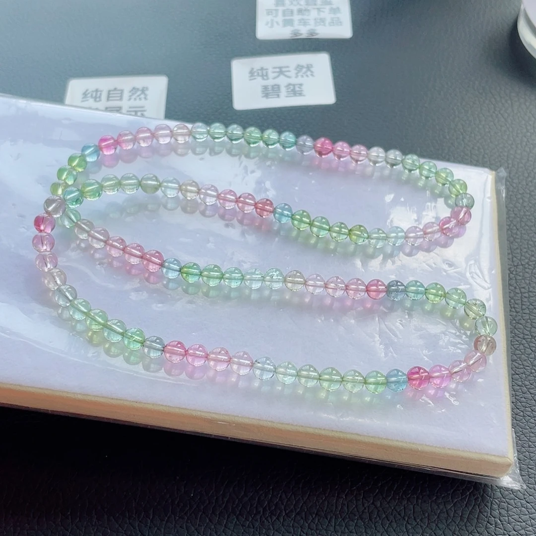 未镶嵌手链碧玺6.2mm左右
