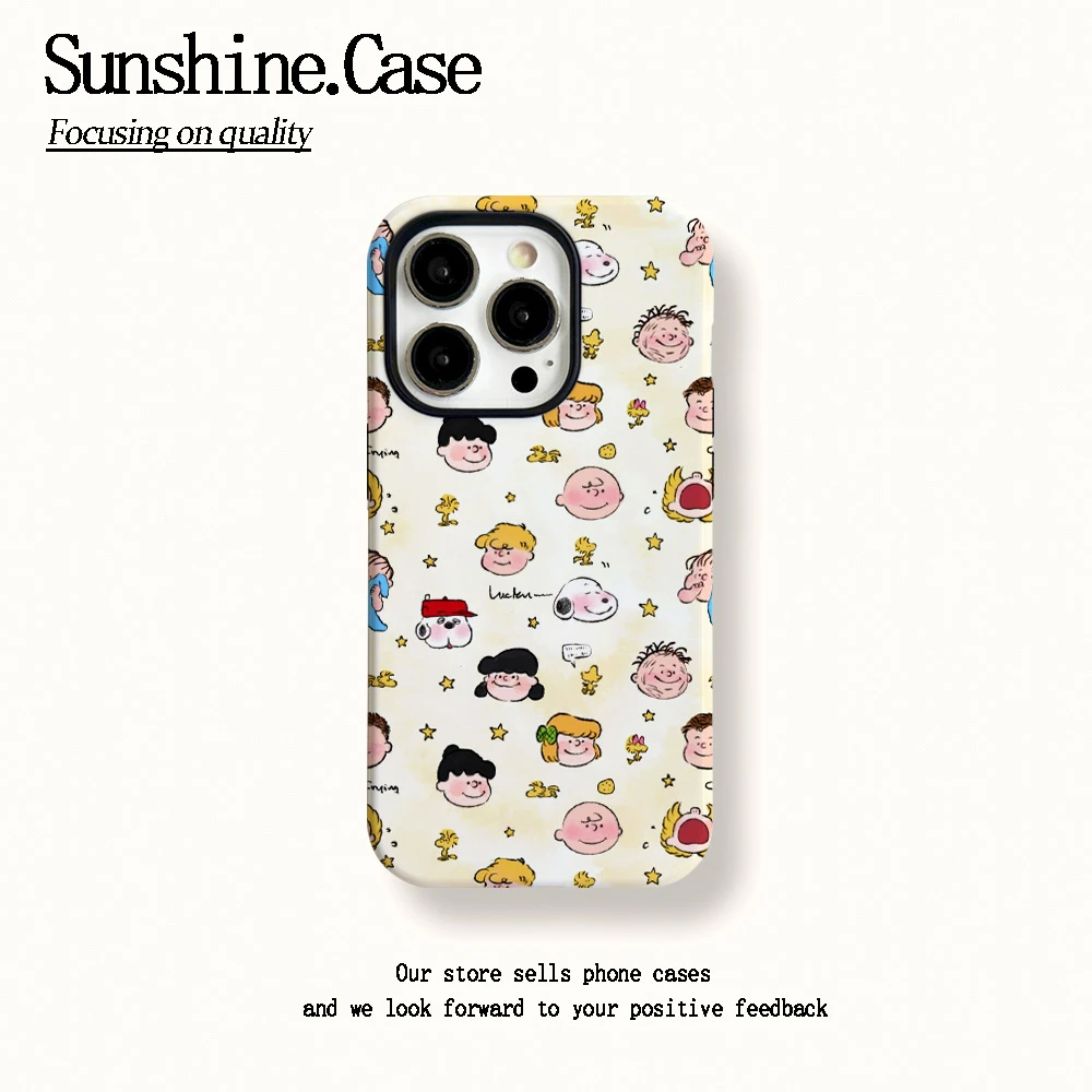 菲林二合一适用苹果华为vivo小米oppo手机壳满屏小人头15PRO/14