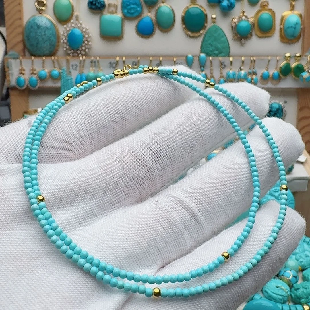 绿松石未镶嵌颈饰