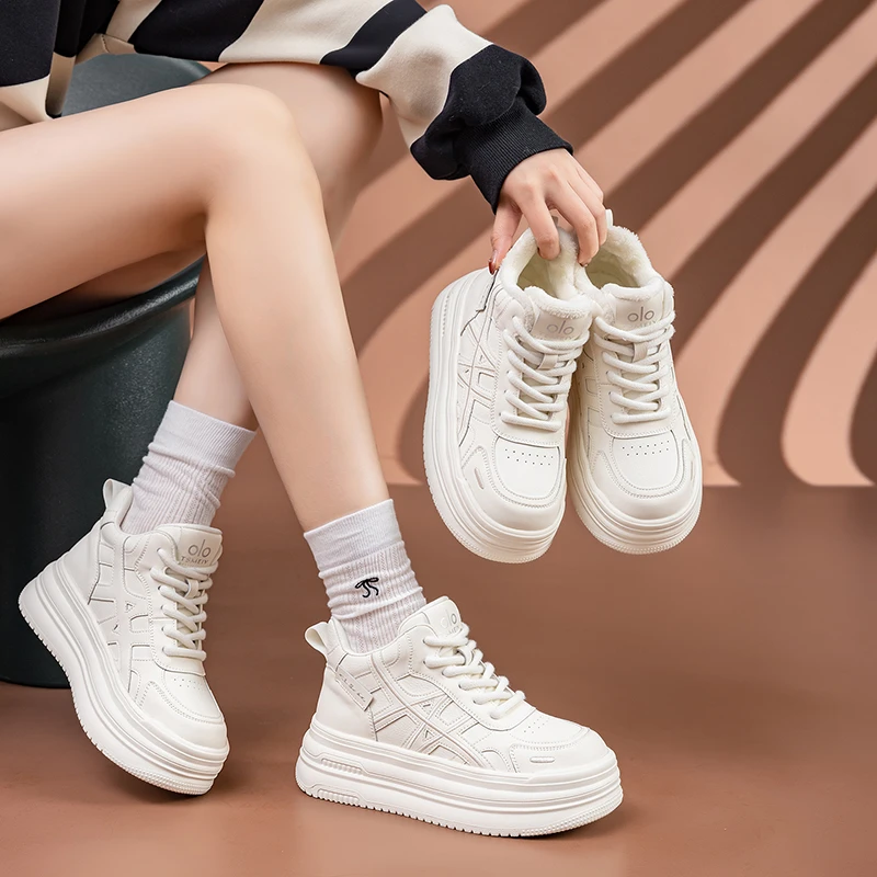 李大壮加肥加宽-2025秋冬高帮轻便软底软面小白鞋（35-43）