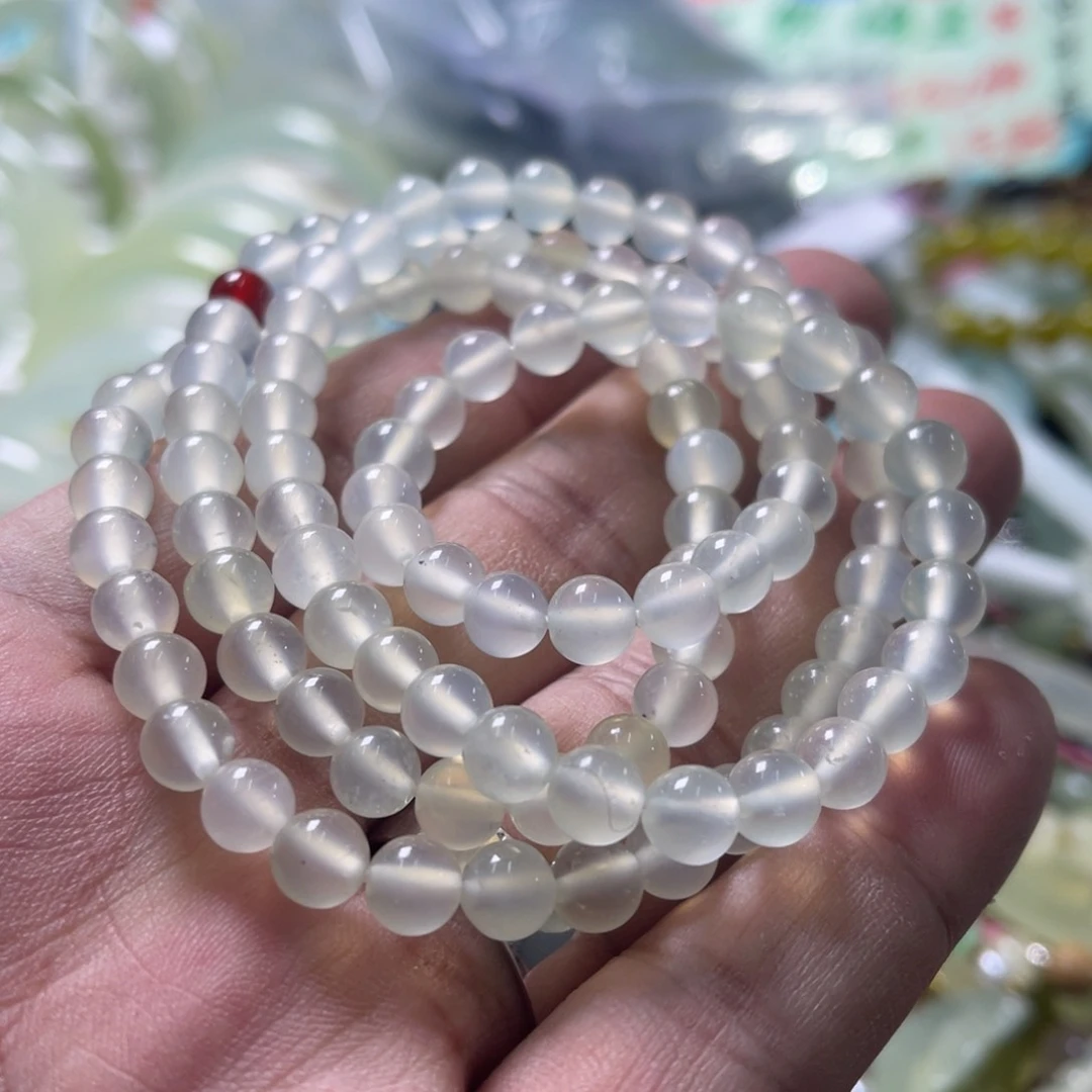 未镶嵌蛇纹石玉手链