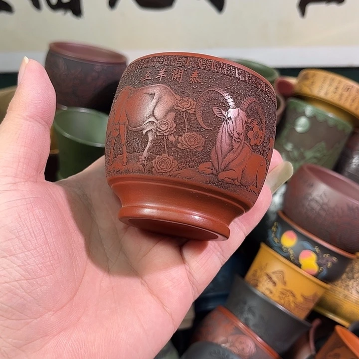 茶杯紫砂全手工紫砂主人杯