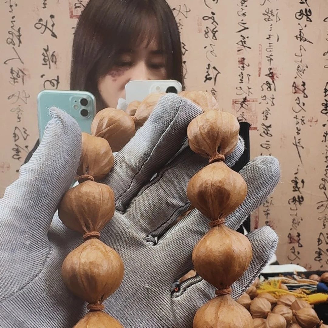 牛***运手串橄榄核水晶核