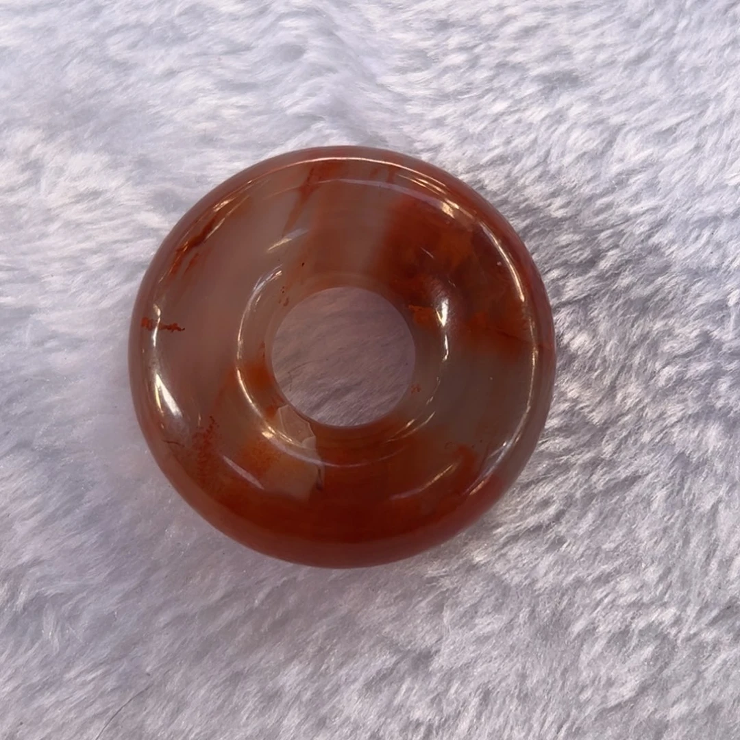 南红玛瑙未镶嵌甜甜圈42.1*13.4