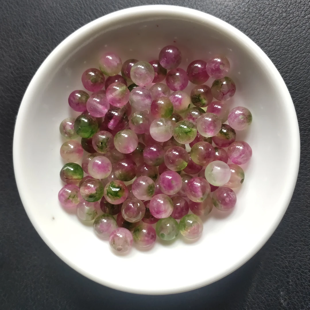 散珠W1778（新款） 西瓜碧玺6MM*40颗