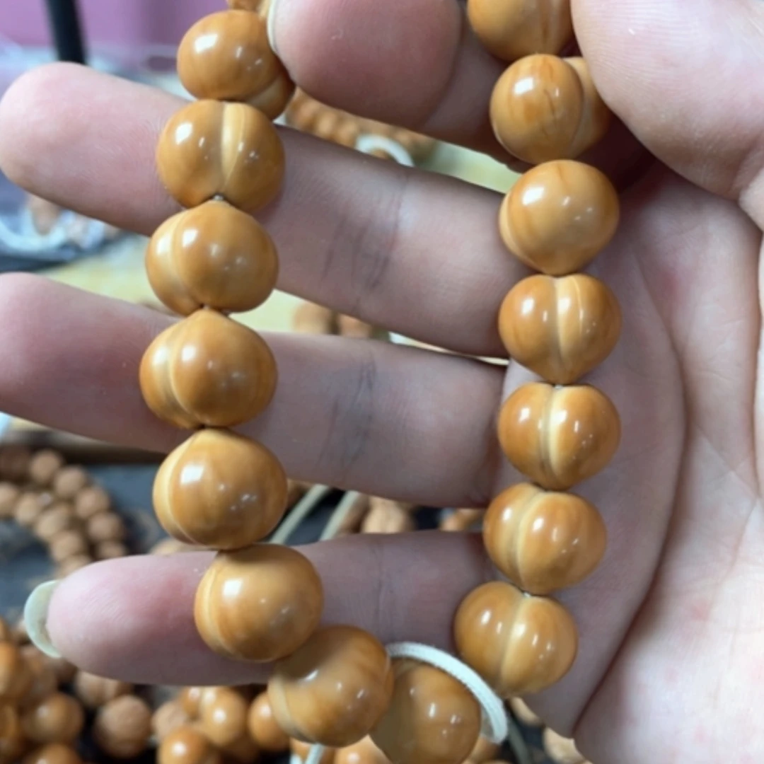 【闪购商品】手串猴头核桃一**字15.7柯基皮桃