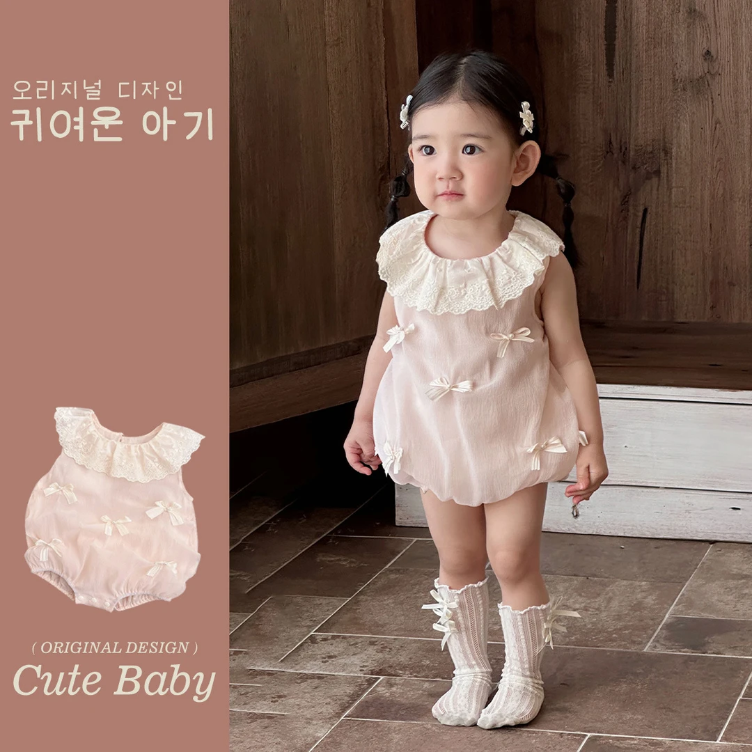 宝宝衣服夏薄款可爱连体衣小公主哈衣婴儿夏装甜美爬服夏季包屁衣