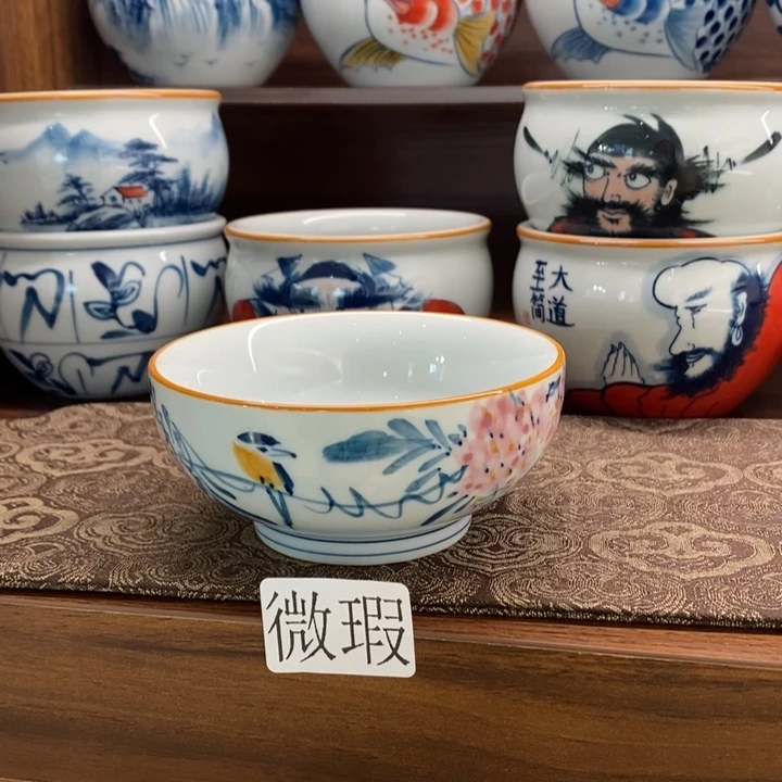 釉下老陶泥手工绘制