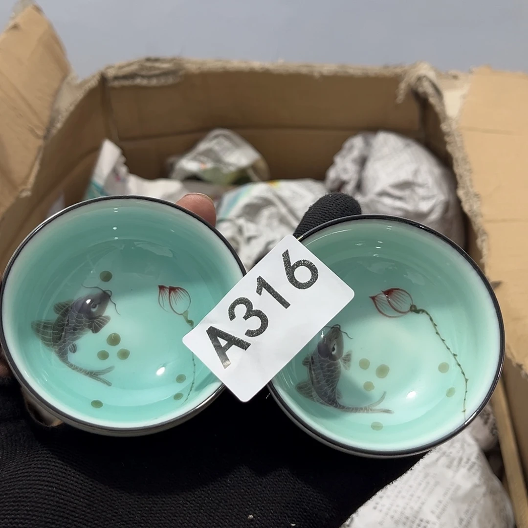 瓷片茶摆件工艺品摆件666