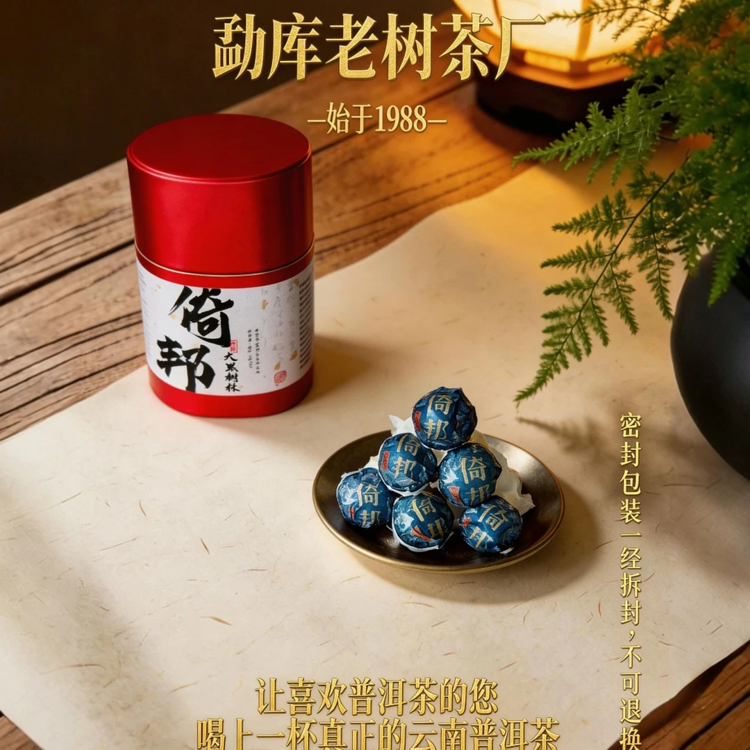 705//2025年 倚邦大黑树林春龙珠 3g*20颗【生茶】