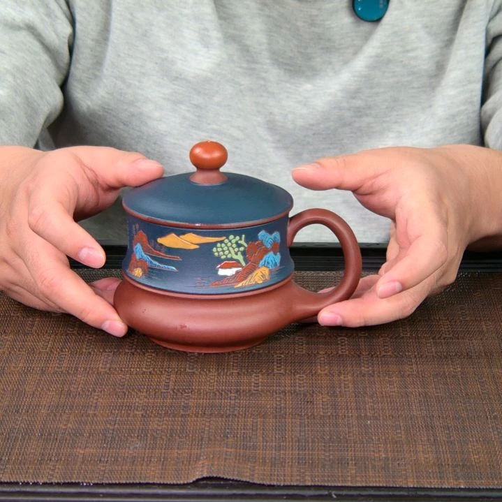 紫砂茶杯原矿紫砂