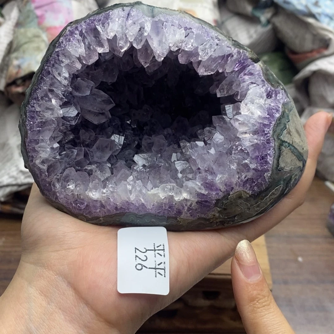 紫晶珠宝半成品未镶嵌