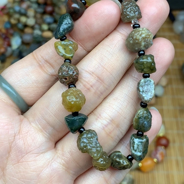 玛瑙/玉髓珠宝半成品未镶嵌木*人