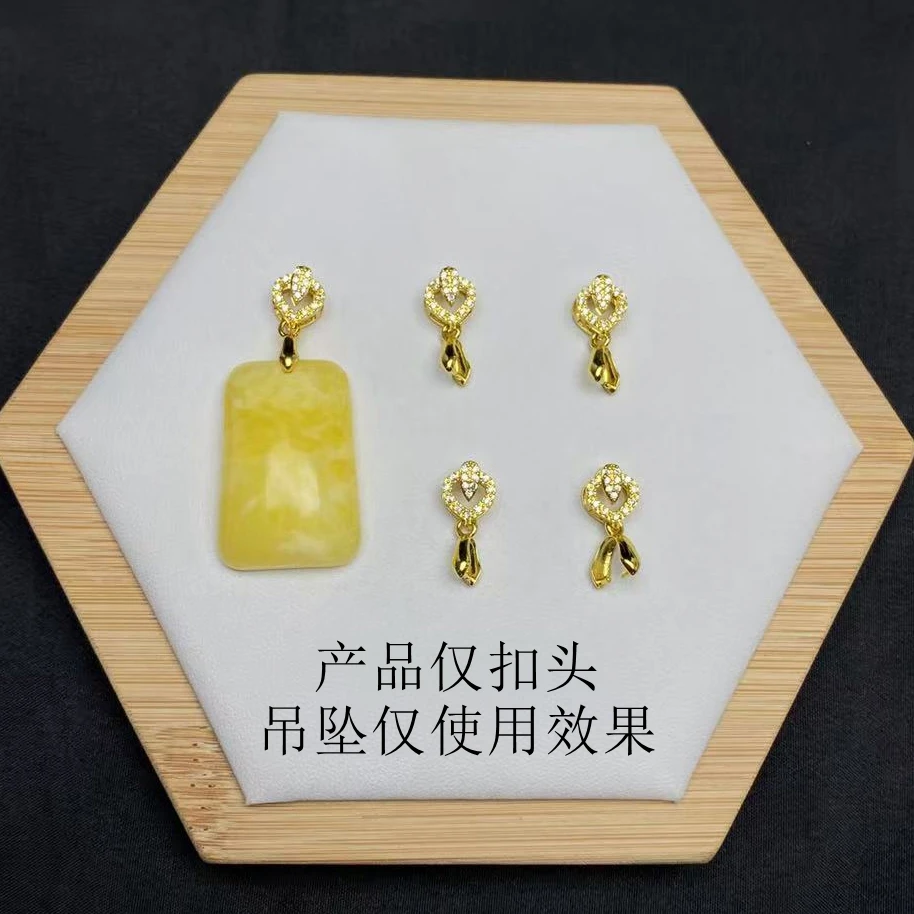 1107皇冠款吊坠扣头夹扣DIY配件饰品扣头