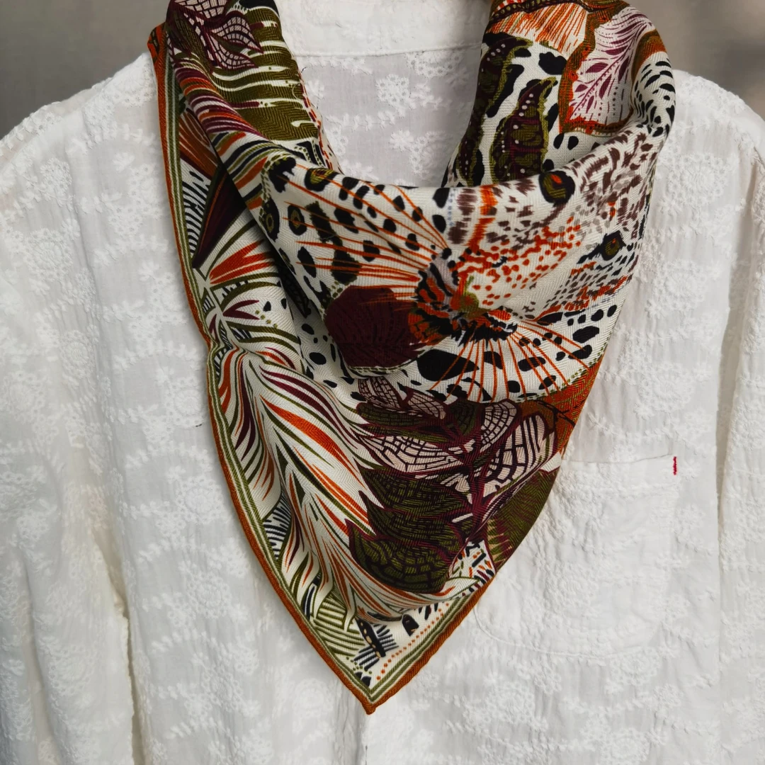 时尚丝毛双面丛林探险者方巾