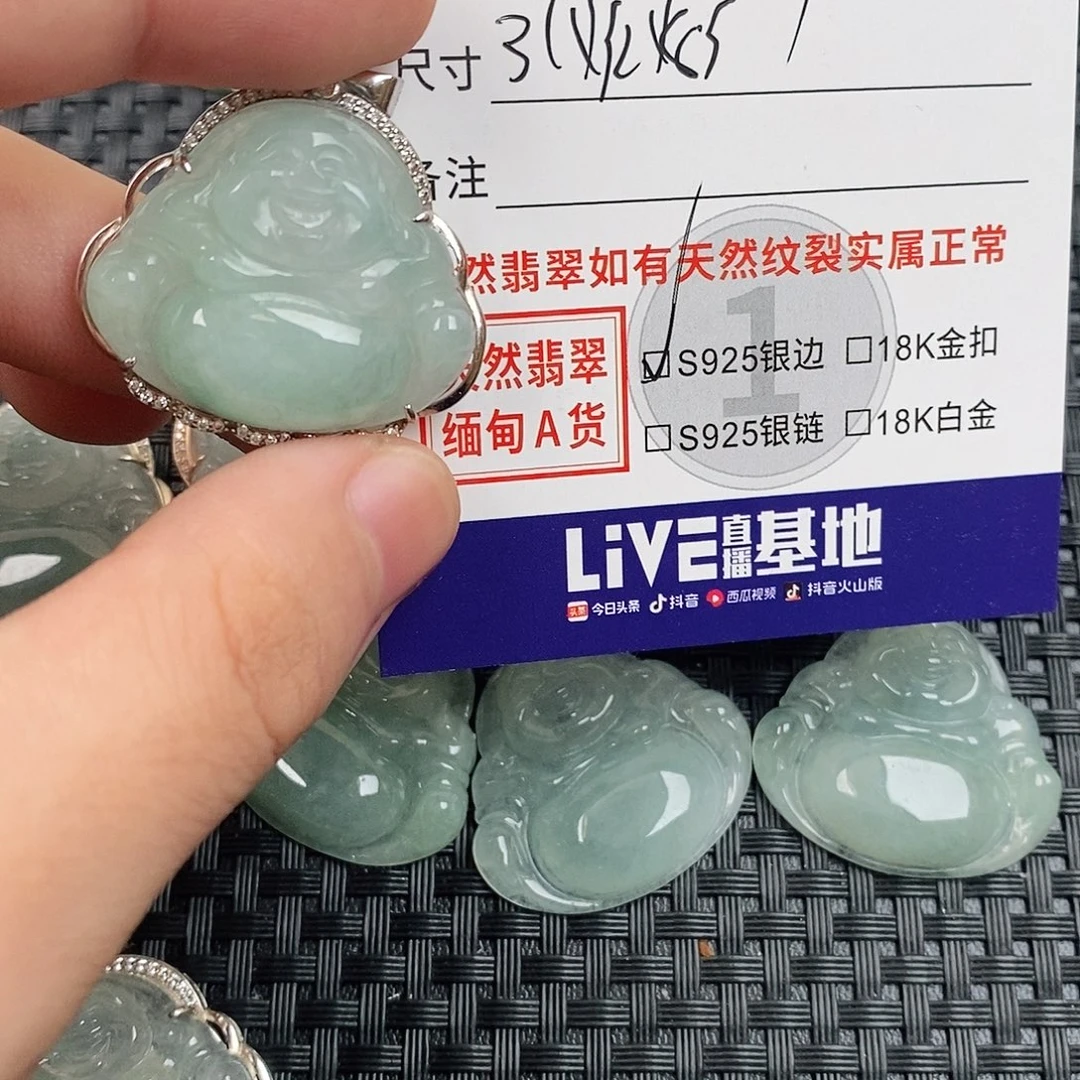 翡翠银S925镶嵌颈饰