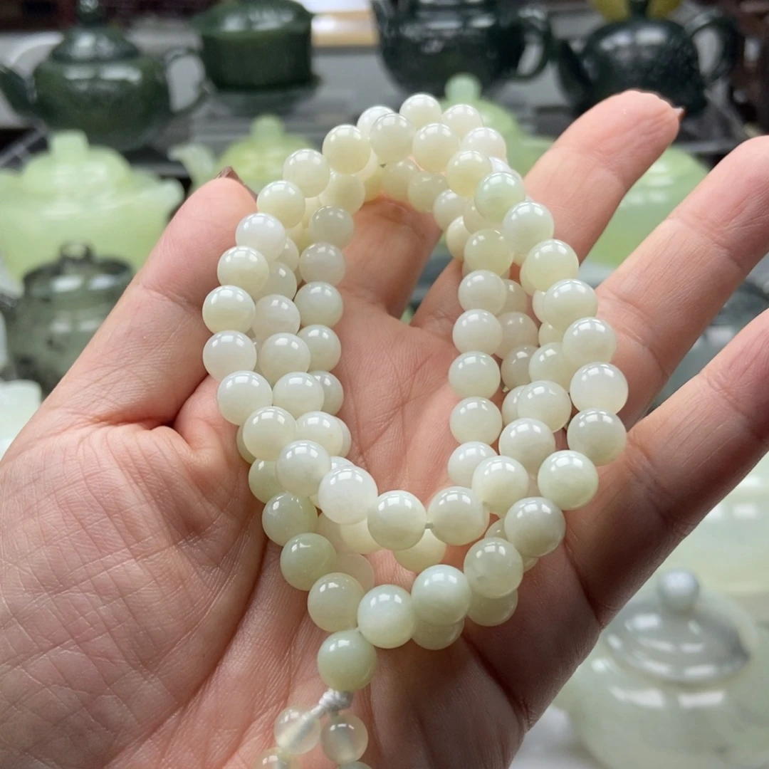 蛇纹石玉未镶嵌手链