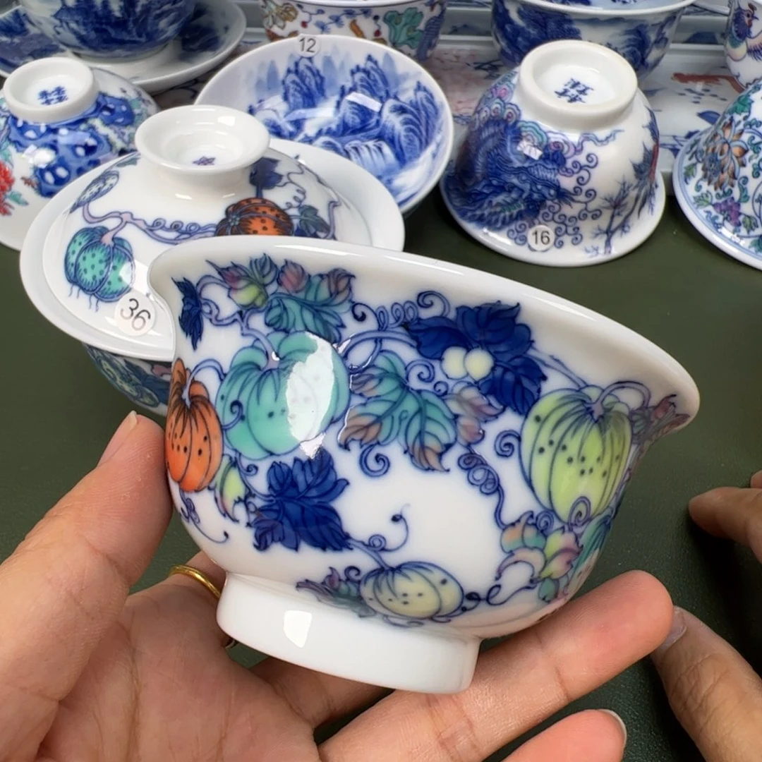 景德镇纯手工纯手绘茶具木木4