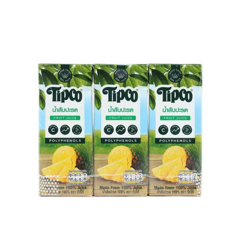 26年3月到期泰国进口tipco泰宝nfc菠萝汁果汁饮料200ml