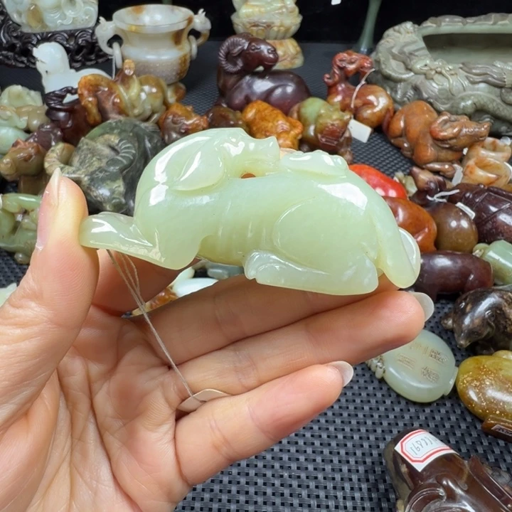 和田玉未镶嵌挂件用****0