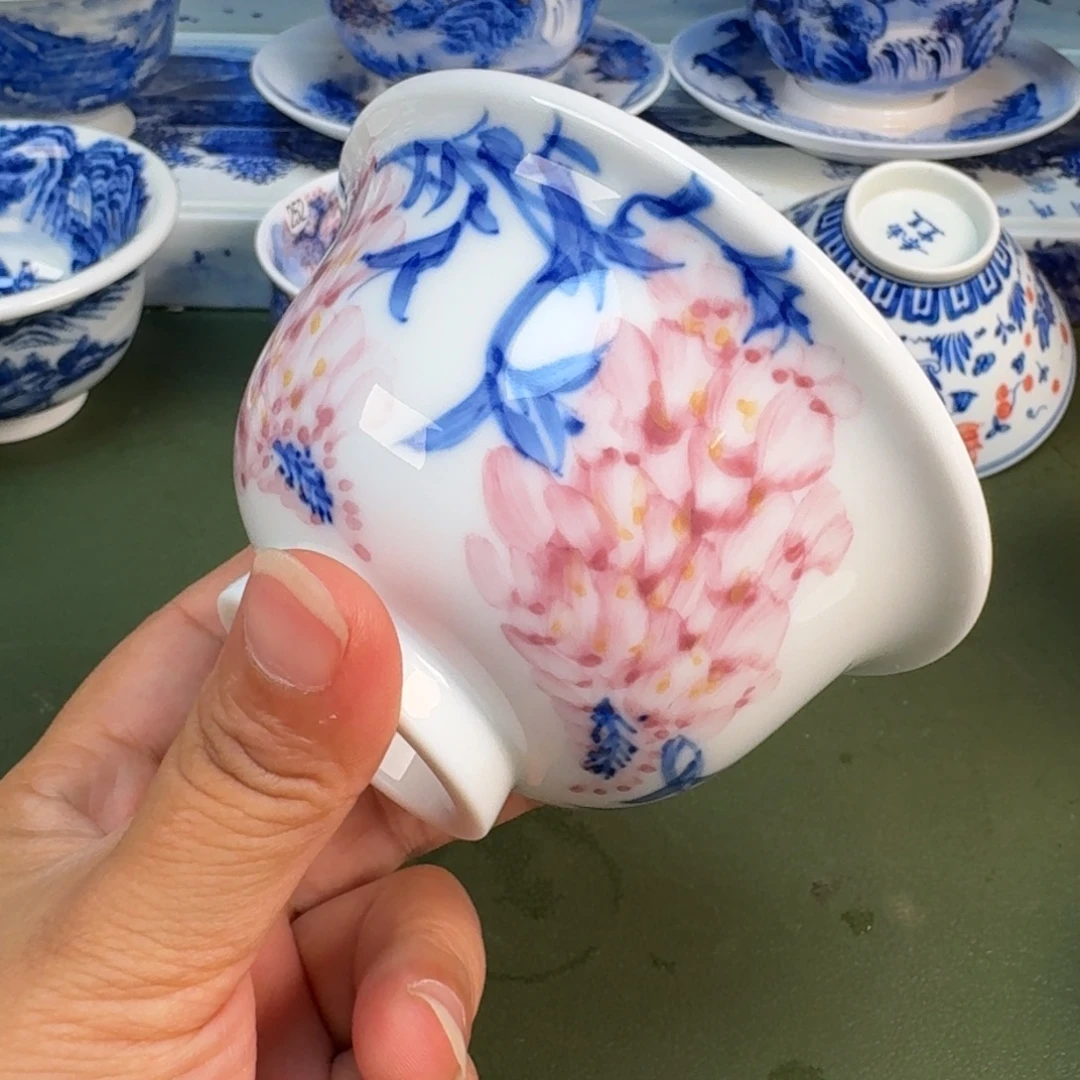 景德镇纯手绘茶具圆圆207