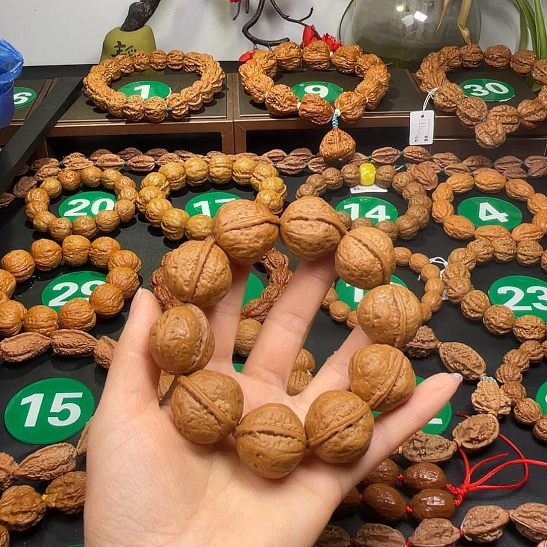 文玩核桃手串21尺寸佛度