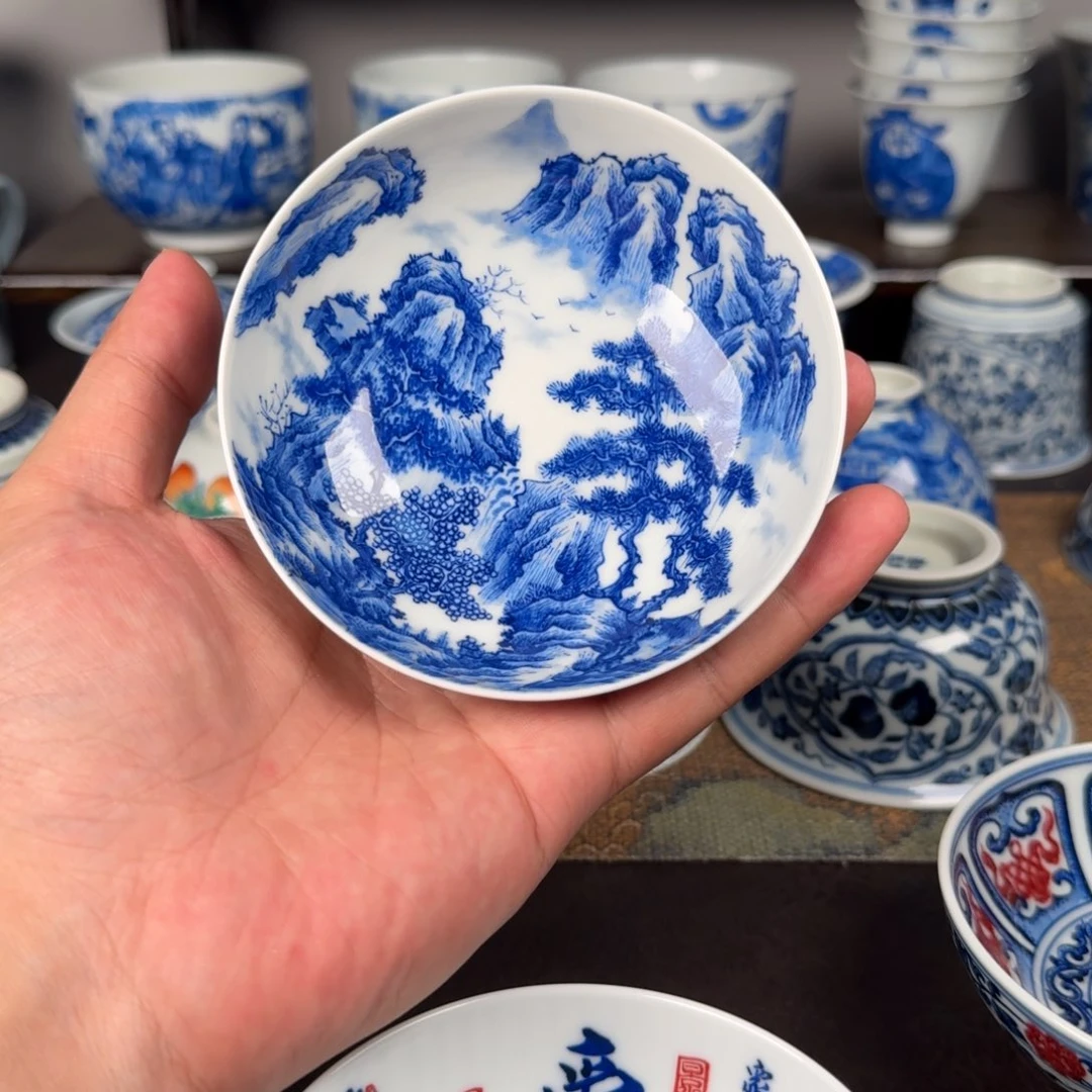 四***1现代手工手绘茶器