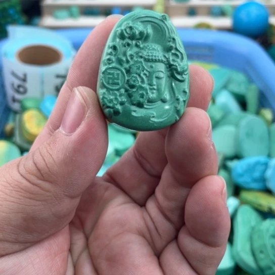 未镶嵌菱锰矿珠宝半成品