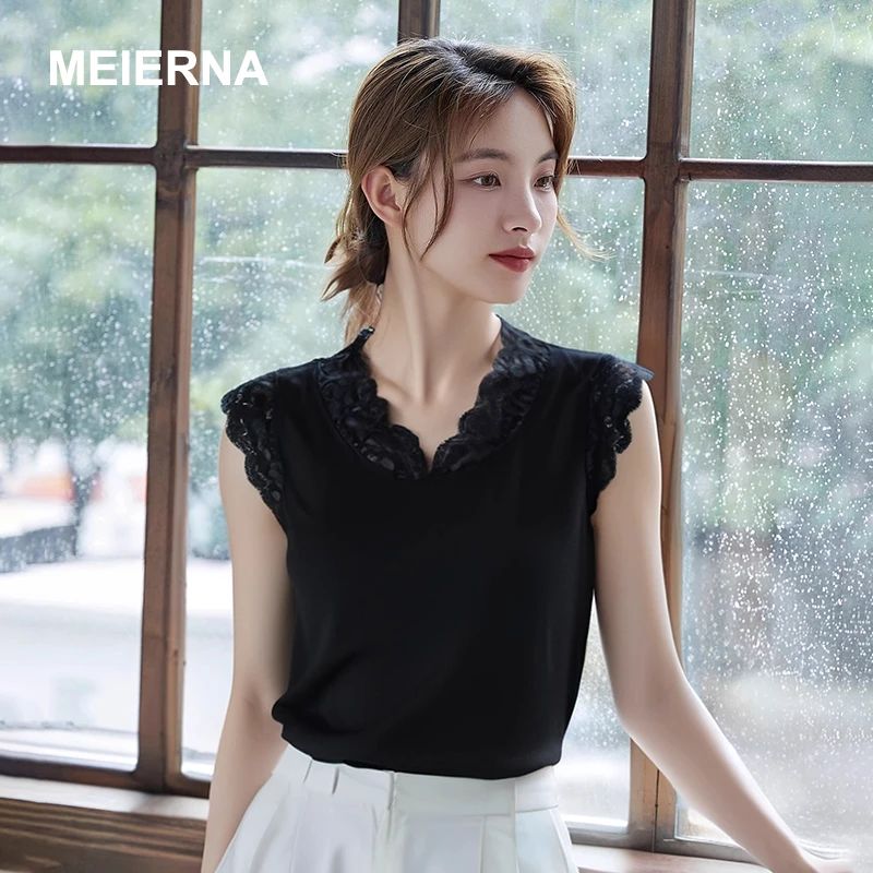 【脑脑专属】罗密欧 蕾丝背心打底