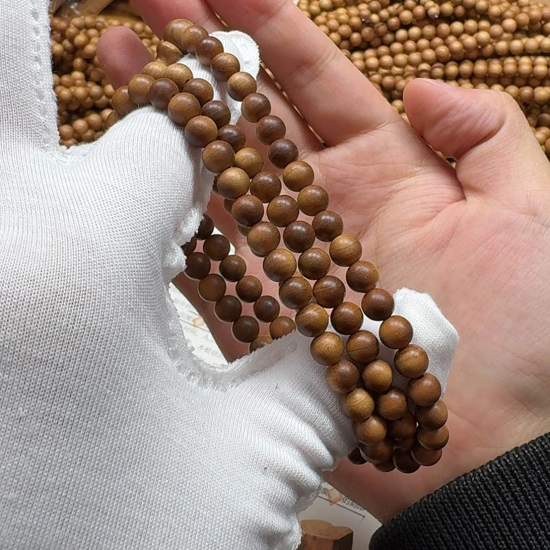 檀香木手串/手链貢奉料0.6黑肉