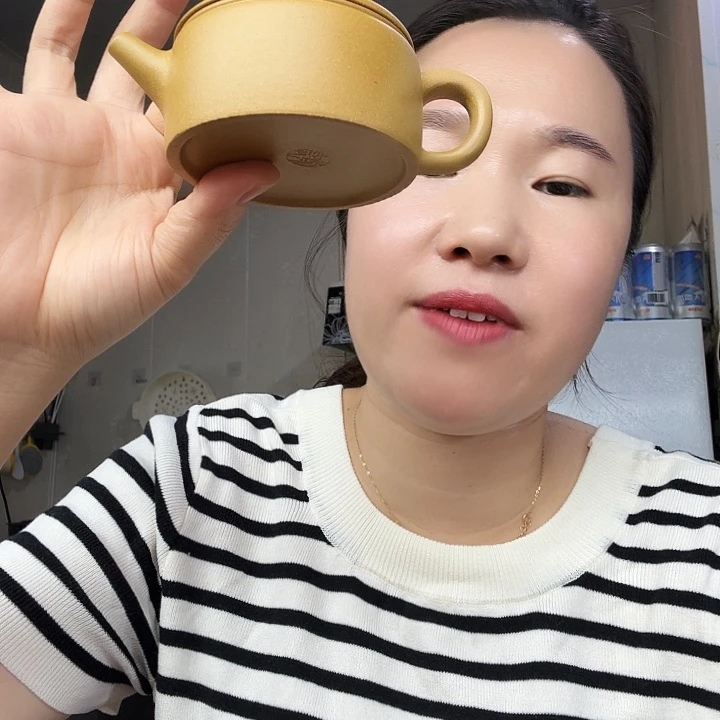 乐***中茶壶紫砂原矿半手工黄金段泥汉瓦109cc