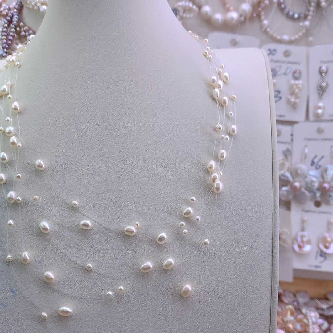 缘***~淡水珍珠项链未镶嵌