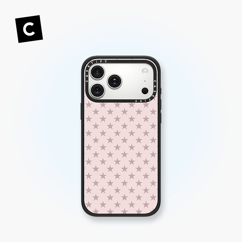 CASETiFY 粉色星星 手机壳保护套防摔 适用于苹果iPhone16/17新