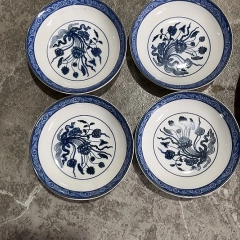 陶瓷4寸碟四个陶瓷