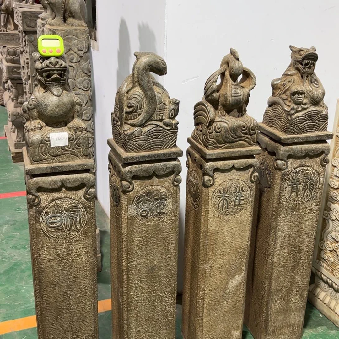 天然青石，竞拍不包邮，四石柱