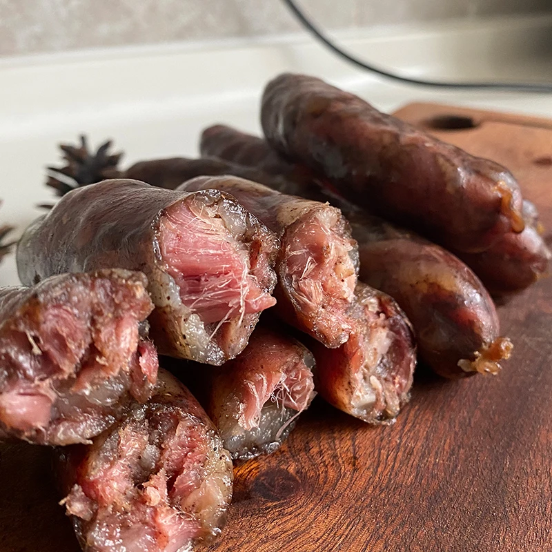 山东香肠灌肠潍坊特产真空咸甜莱芜淄博黑肠猪肉开袋即食熟食腊肠