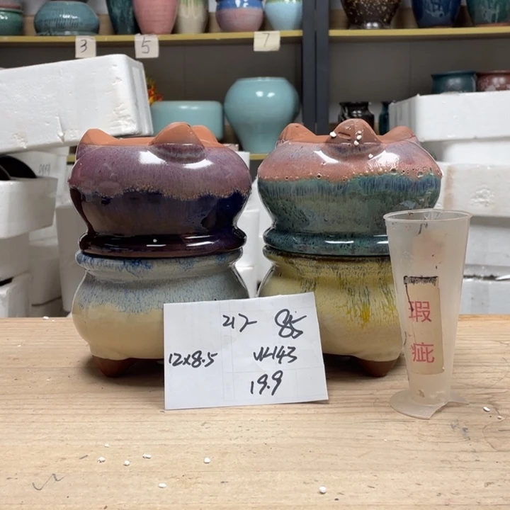 紫砂花盆多肉花盆微瑕85