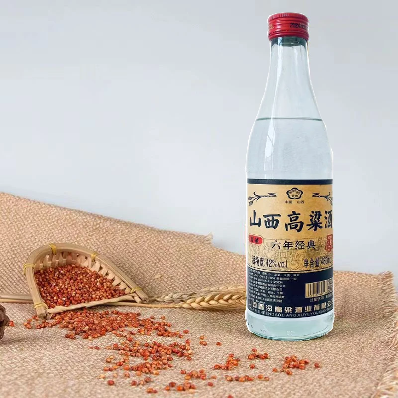 JINLIANG/晋靓山西高粱白酒口粮高粱白42度清香型白酒整箱6瓶42度