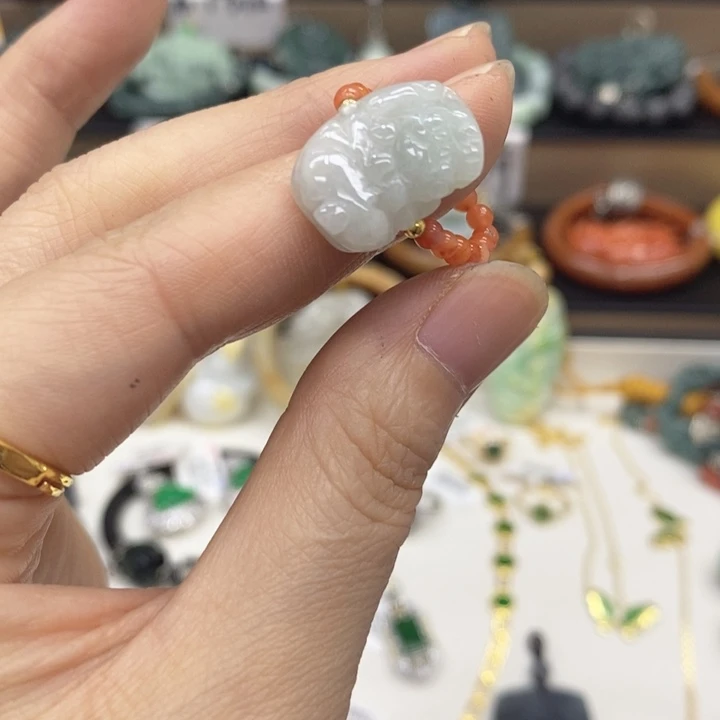 未镶嵌翡翠耳饰戒指11