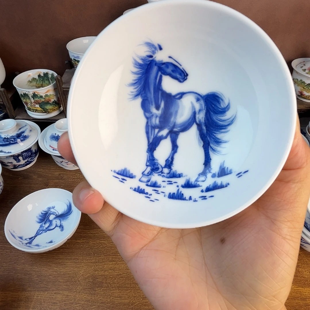 忠意堂釉下彩马到成功