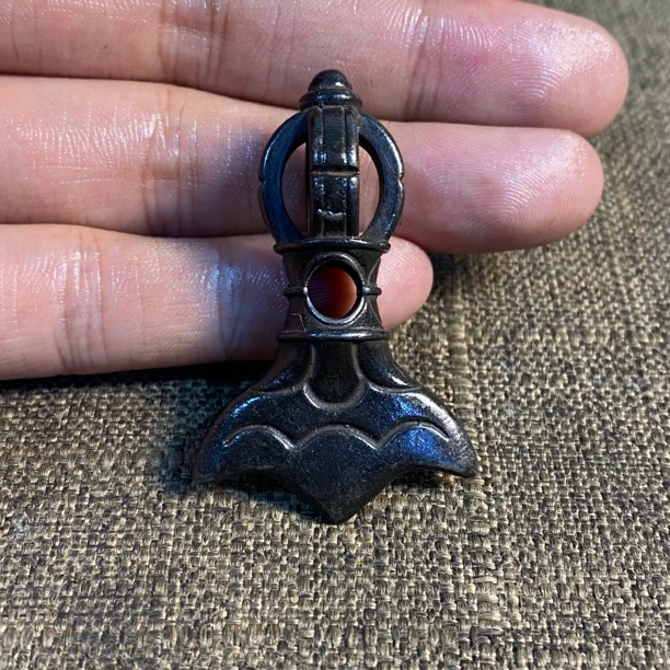 藏传天铁老胎金刚撅小挂件配饰侧挂