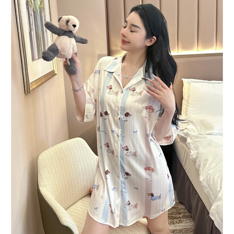 莫里伊【趣味腊肠狗】小众潮牌设计休闲可外穿睡衣家居服