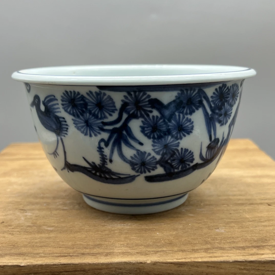古玩老物件明青花瓷器碗