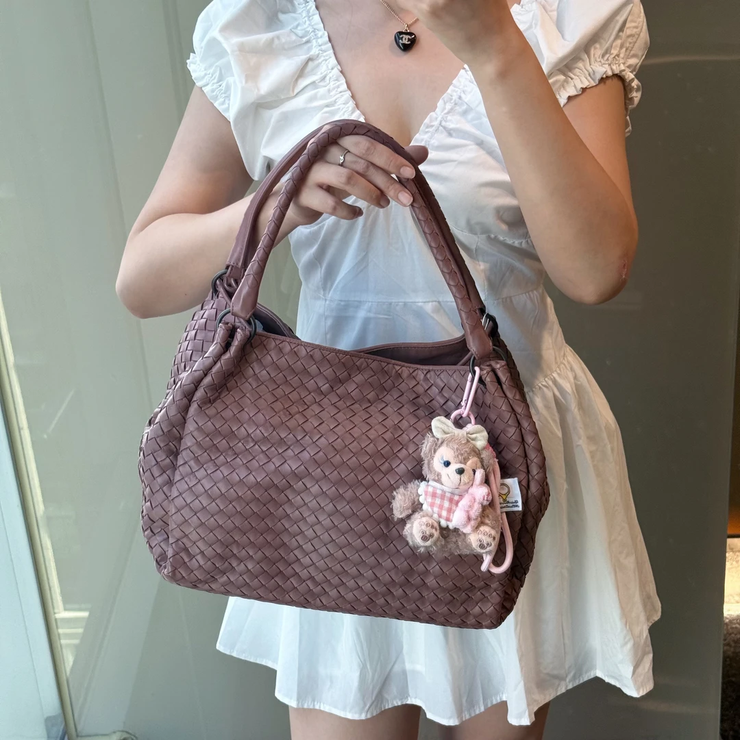 95新 BOTTEGA VENETA/葆蝶家 bv葆蝶家编织单肩斜挎包