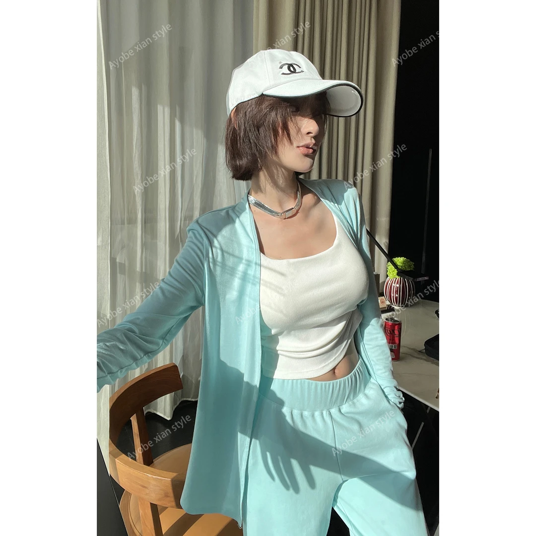 AYOBE小贤/青春专辑  早秋新款休闲百搭小众字母背心(带胸垫)